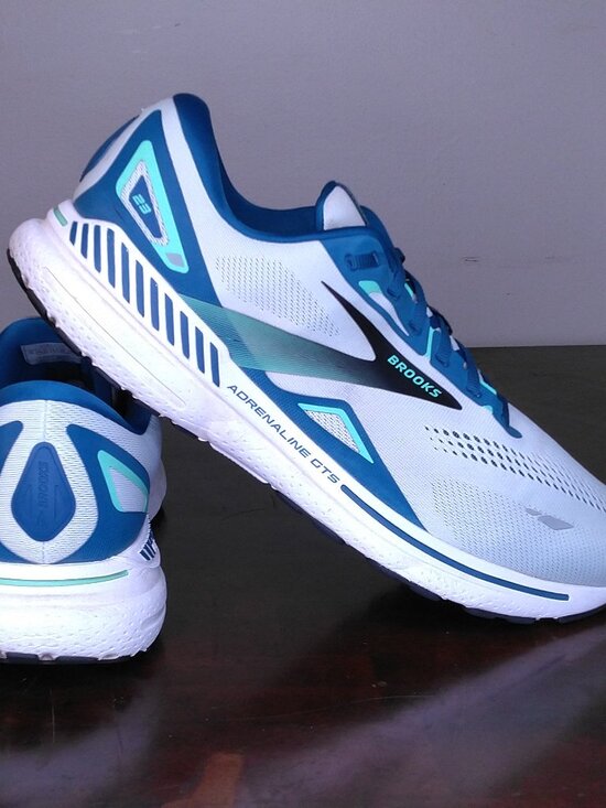 BROOKS Adrenaline GTS Shoes Mens SIZE 15 1103911D427 BLUE Gray COOL GREY White main image 8